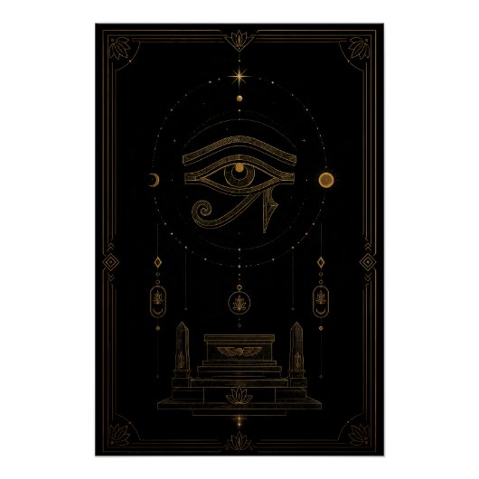 Eye of Horus Celestial Altar Poster (Devant)