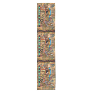 Eye of Horus Wadjet Table-runner uit Egypte Korte Tafelloper