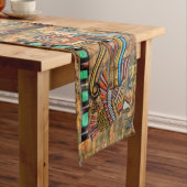 Eye of Horus Wadjet Table-runner uit Egypte Korte Tafelloper (Voorbeeld)