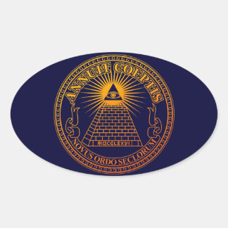 Eye of Providence 3 Ovale Sticker