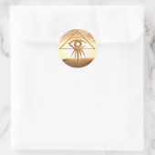Eye of Providence Sunburst Stone Stickers (Tas)