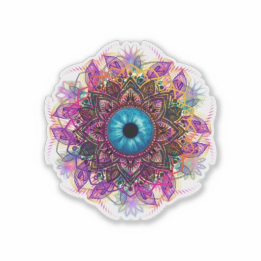 Eye of the Beholder Mandala - Sticker (Devant)