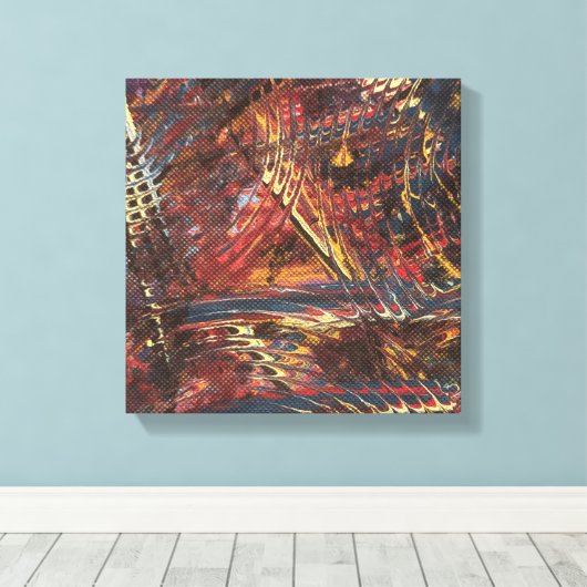 Eye of the Storm Stretched Canvas Print (Insitu (Houten vloer))