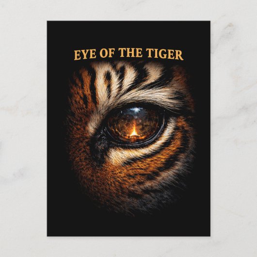 Eye of the Tiger Briefkaart (Voorkant)
