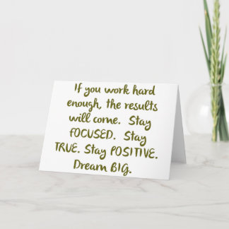 Eye On The Prize beroemd gemaakt door Dream BIG De Kaart