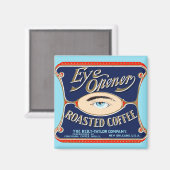 Eye Open Roasted Coffee Magnet Magneet (Voorkant / Achterkant)
