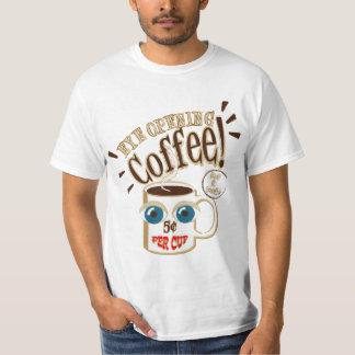 Eye Opening Coffee - Glimlachende Big Eyed Mok T-shirt