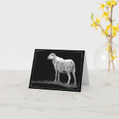 "Eye See Ewe" - Carte de mouton (Fleur jaune)