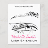 Eye Sketch Mascara Lash Extension Flyer (Voorkant)
