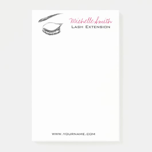 Eye Sketch Mascara Lash Extension Post-it® Notes (Voorkant)