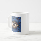 Eye Stars Moon Celestial Koffiemok (Voorkant links)