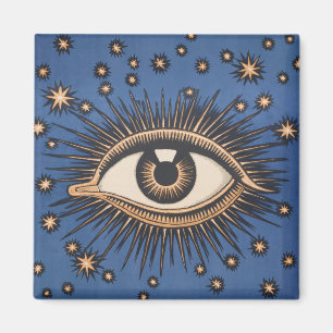 Eye Stars Moon Celestial Magneet