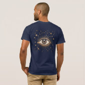 Eye Stars Moon Celestial T-shirt (Achterkant volledig)
