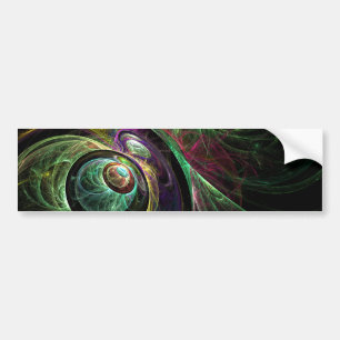 Eye to Eye Abstract Art Bumper Sticker
