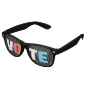 EYE Voter Retro Black Party Lunettes (Angulaire)