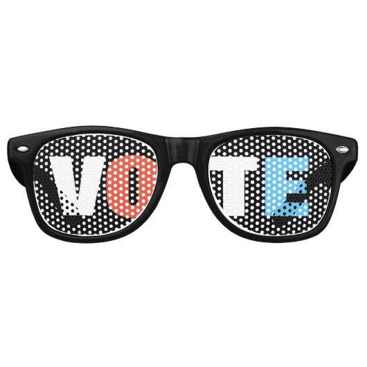 EYE Voter Retro Black Party Lunettes (Devant)