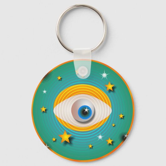 Eyeball Abstract Sleutelhanger (Voorkant)