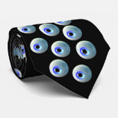 Eyeball Black Stropdas (Opgerold)