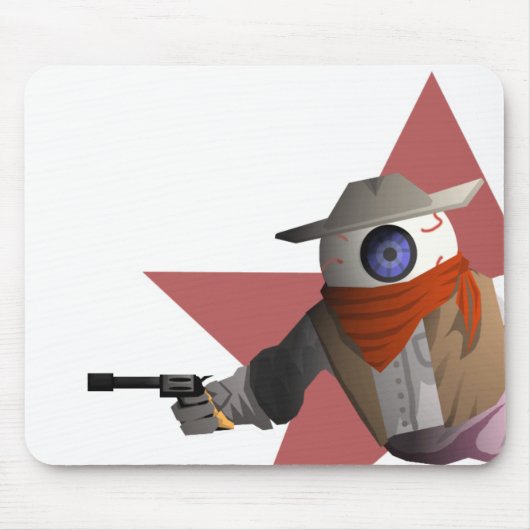 Eyeball Cowboy Muismat (Voorkant)