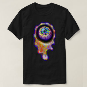 Eyeball Crying Rainbow Tears Graffiti Paint Drip T-shirt