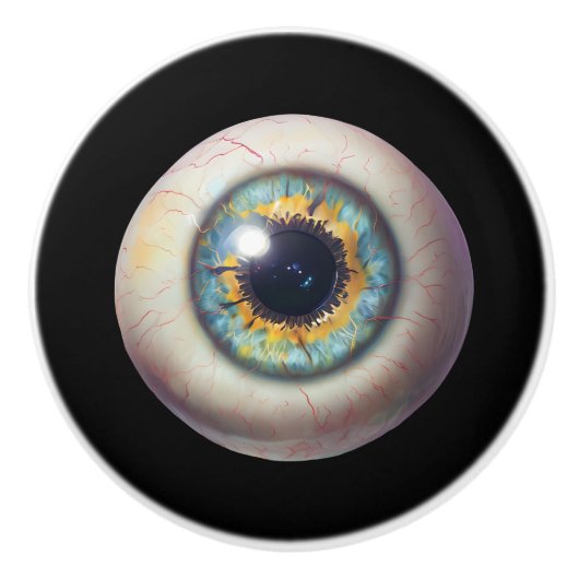 Eyeball Door Pull Keramische Knop (Voorkant)