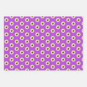 Eyeball Ghost Bat Spooky Schattige Halloween Patte Inpakpapier Vel (Voorkant 3)