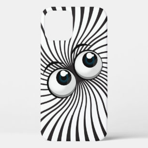 Eyeball Mania op wit iPhone 12 Hoesje