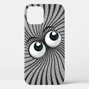 Eyeball Mania over polka-stippen iPhone 12 Hoesje