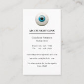 Eyeball Oftalmoloog — Optometrist Visitekaartje (Voorkant)