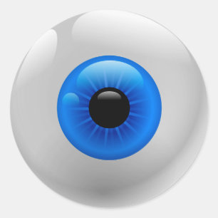 Eyeball Ronde Sticker