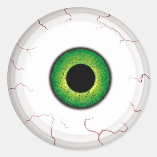 Eyeball Ronde Sticker (Voorkant)