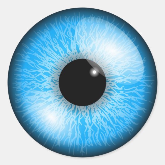 EYEBALL RONDE STICKER (Voorkant)