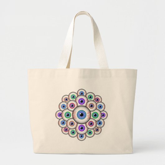 EYEBALLS GROTE TOTE BAG (Voorkant)