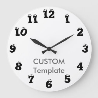 EYEBALLS voor grote 10,75-INCH ROND wandklok Klok