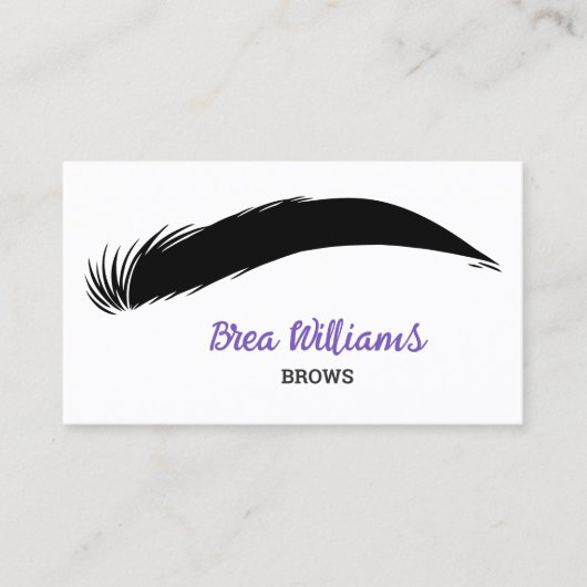 Eyebrow Brows Microblading Visitekaartje (Voorkant)