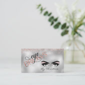 Eyebrow handgeschreven Roos Gold Threading Waxing Visitekaartje (Staand voorkant)