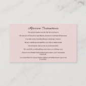 Eyebrow Micorblading Logo Aftercare Crown Roos Visitekaartje (Achterkant)