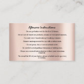 Eyebrow Micorblading Logo Aftercare Roos Logo Visitekaartje (Achterkant)