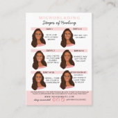 Eyebrow Microblading Aftercare Instructies Visitekaartje (Voorkant)