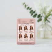 Eyebrow Microblading Aftercare Instructies Visitekaartje (Staand voorkant)