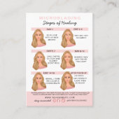 Eyebrow Microblading Aftercare Instructions Busine Visitekaartje (Voorkant)