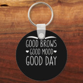 Eyebrow Microblading Good Brows Mood Day Sleutelhanger (Voorkant)