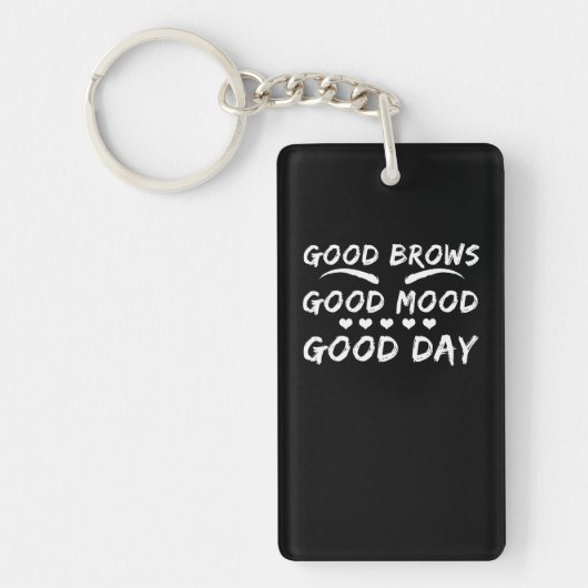 Eyebrow Microblading Good Brows Mood Day Sleutelhanger (Voorkant)