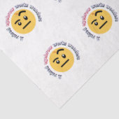 Eyebrow Sass: A Raised Eyebrow Works Wonders Tissuepapier (Detail)