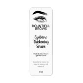 Eyebrow Thickening Oil Serum Labels (Voorkant)