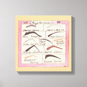 Eyebrows de célébrité ~ Toile emboutie .75 12x12