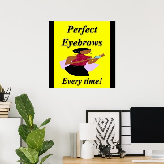Eyebrows Haircut Vente Poster Matte (Bureau à domicile)