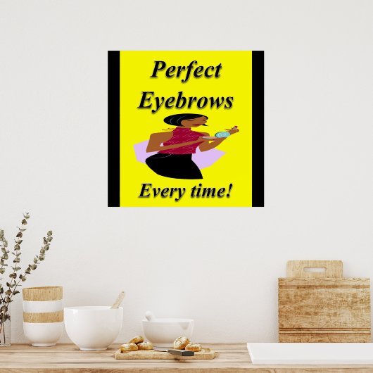 Eyebrows Haircut Vente Poster Matte (Cuisine)