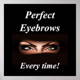 Eyebrows Haircut Vente Poster Matte