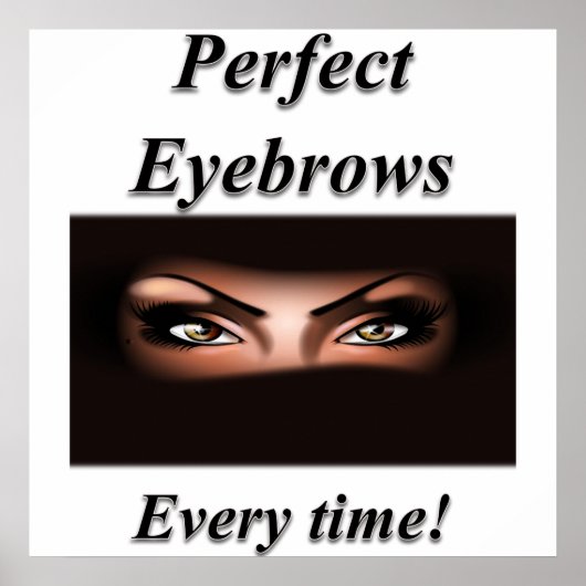 Eyebrows Poster Matte (Devant)
